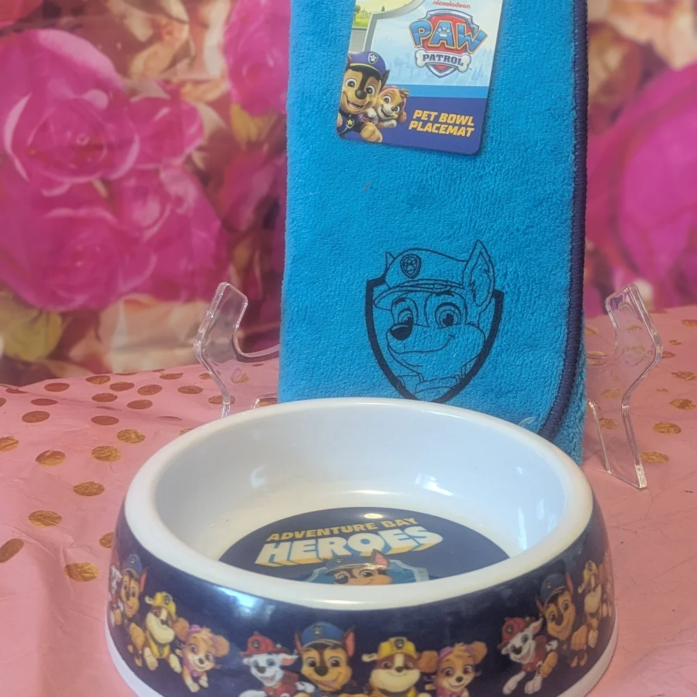 Paw Patrol Pet Bowl and Placemat Set
